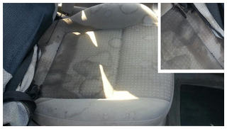 scaun dreapta sofer inainte de curatare