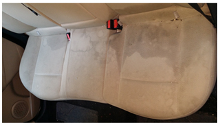 tapiterie auto murdara inainte de curatare